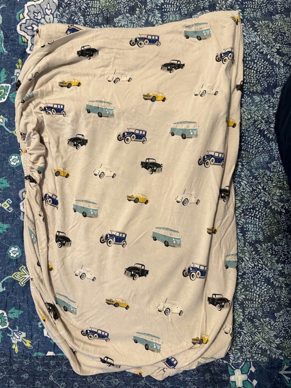 Kyte Baby Retired Vintage Cars Crib Sheet Bamboo